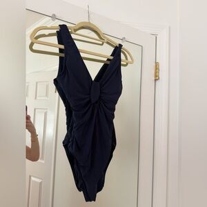 Robin Piccone Navy One-Piece Swimsuit